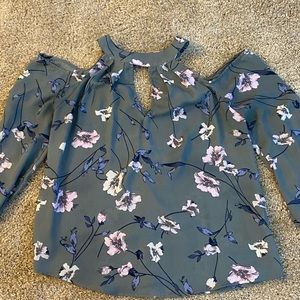 Floral Cold Shoulder Top